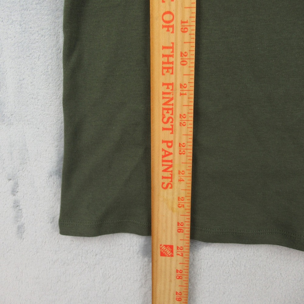 Tommy Hilfiger Quarter Zip Polo Womens XL Green Slim Fit Long Sleeve 76J3175 - Picture 6 of 11